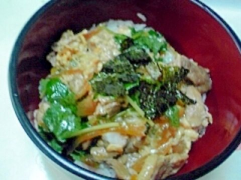 親子丼、塩こうじ入り♪